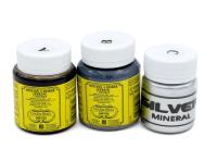 Минеральное серебро по камню и дереву (Комплект из 3-х компонентов)